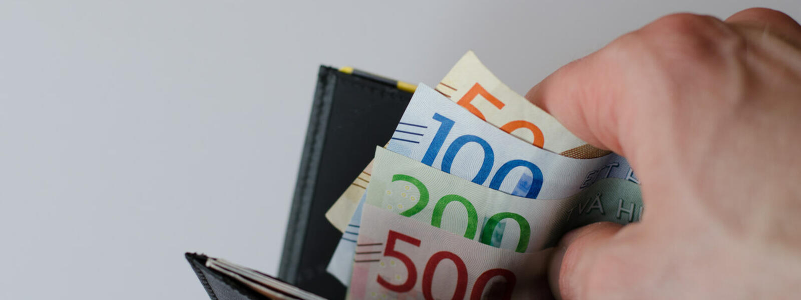 Svenska pengar i kontanter