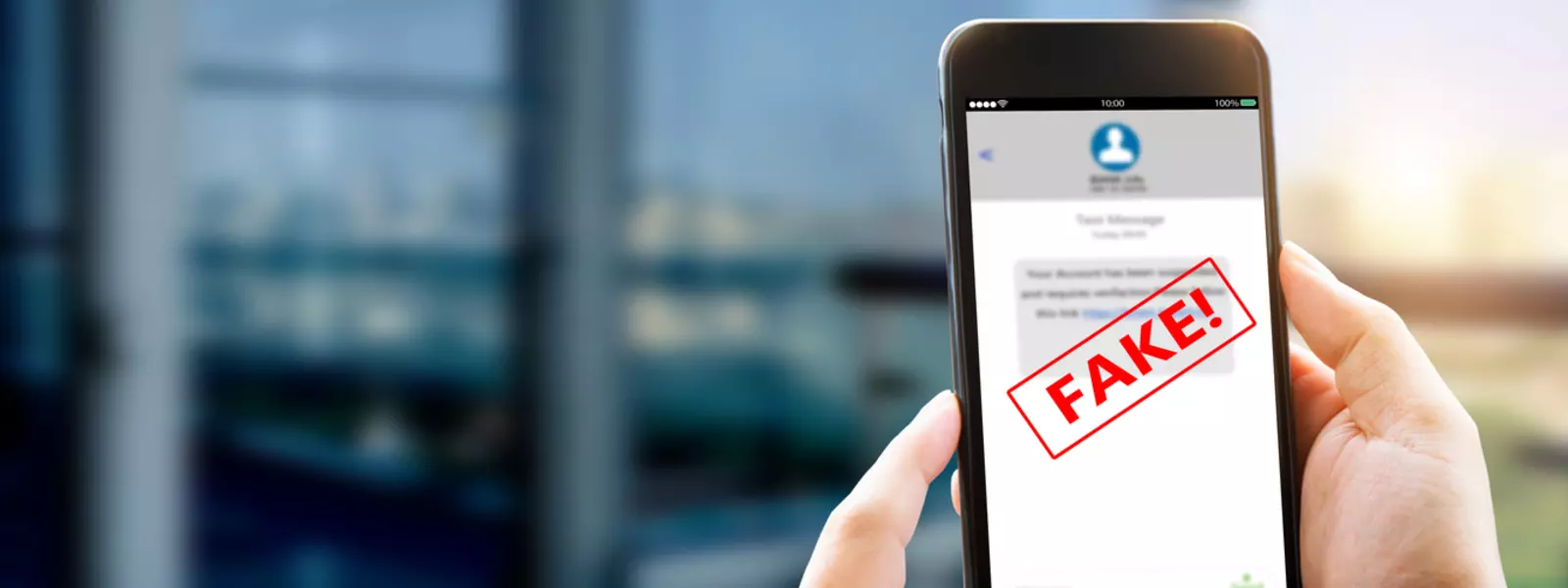 Sms med en fejkstämpel