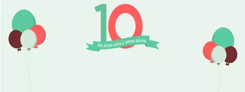 Lån & Spar Bank 10 år.