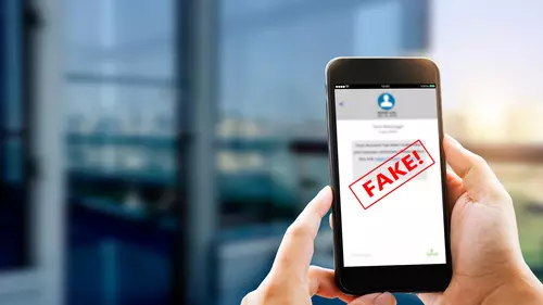 Sms med en fejkstämpel