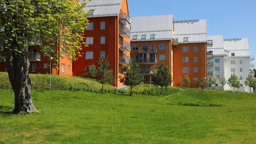 Bostadsrätter med gräsmatta