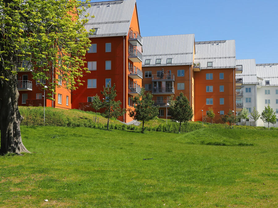 Bostadsrätter med gräsmatta